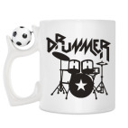 Кружка с футбольным мячиком