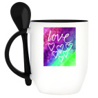 Кружка с ложкой