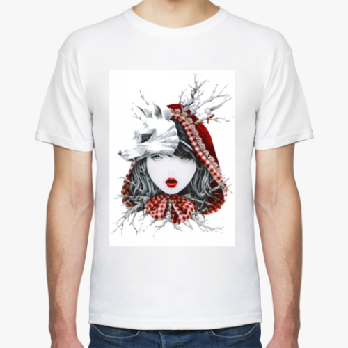 Футболка с принтом  Красная Шапочка