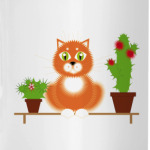 Кот флорист