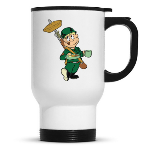 Кружка-термос с принтом Защитник