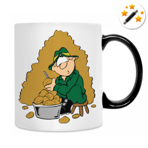 Кружка-хамелеон с принтом Защитник