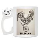 Кружка с футбольным мячиком