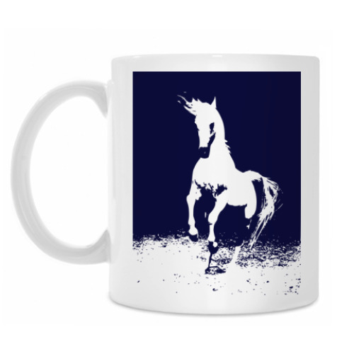 Кружка с принтом Лошадь
