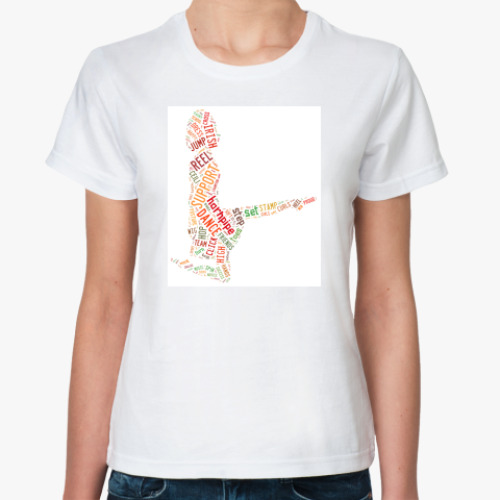 Классическая футболка с принтом Irish dancer