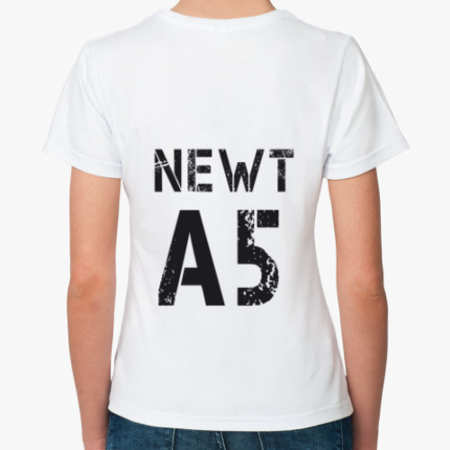 Классическая футболка с принтом Бегущий в лабиринте