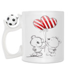 Кружка с футбольным мячиком