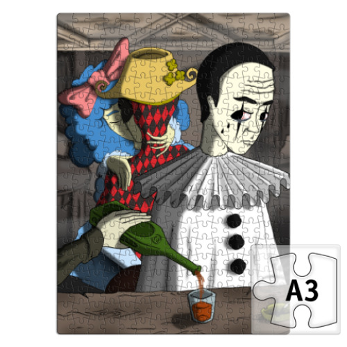 Пазл с принтом  'Пьеро'