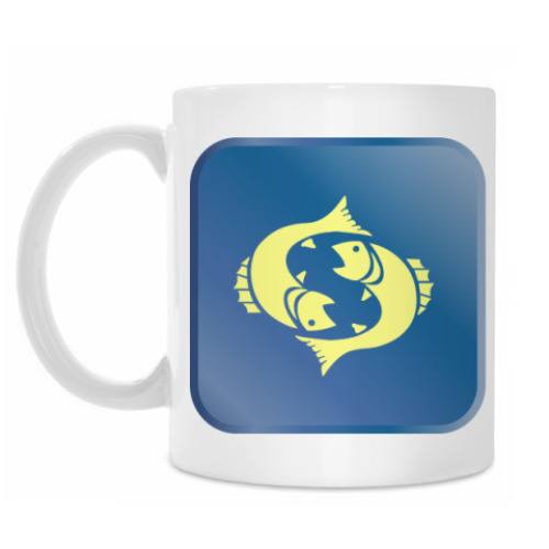 Кружка с принтом Зодиак: Рыбы