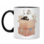 Кружка двухцветная