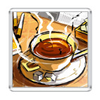 Магнит 6.5 x 6.5 см Чашка кофе