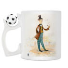 Кружка с футбольным мячиком