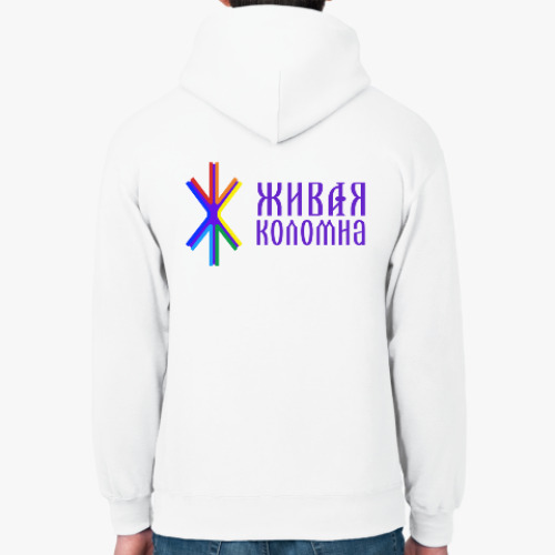 Толстовка худи с принтом Живая Коломна