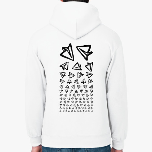 Толстовка худи с принтом Telegram