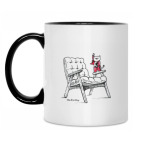 Кружка двухцветная