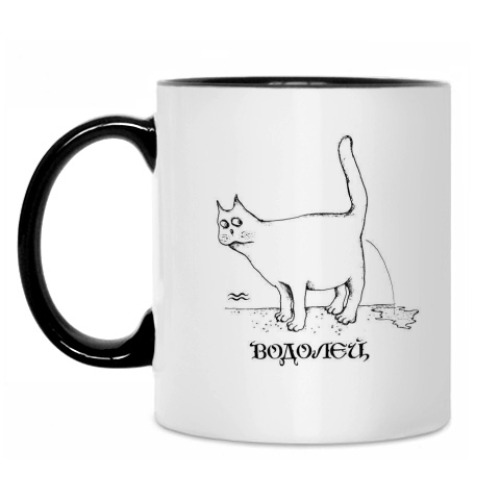 Кружка с принтом Водолей