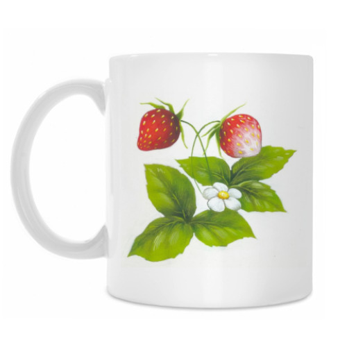 Кружка с принтом Клубничка