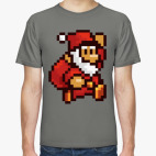 Классическая футболка Марио Санта Клаус