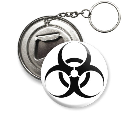 Брелок-открывашка с принтом  biohazard