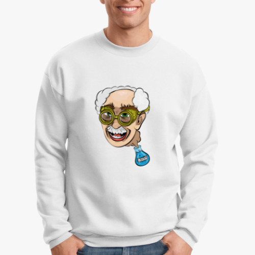 Свитшот с принтом Чокнутый профессор