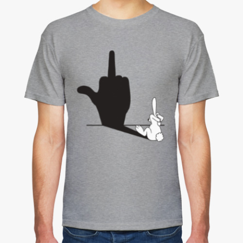Футболка с принтом shadow of the rabbit