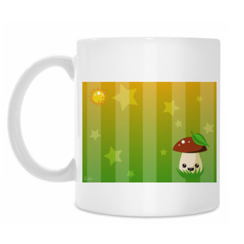 Кружка с принтом Mushroom