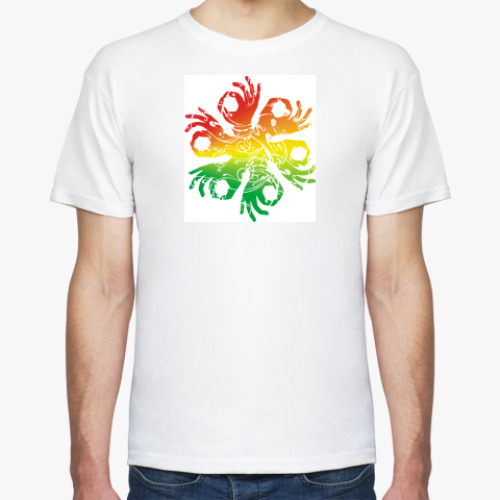 Футболка с принтом Звезда из рук