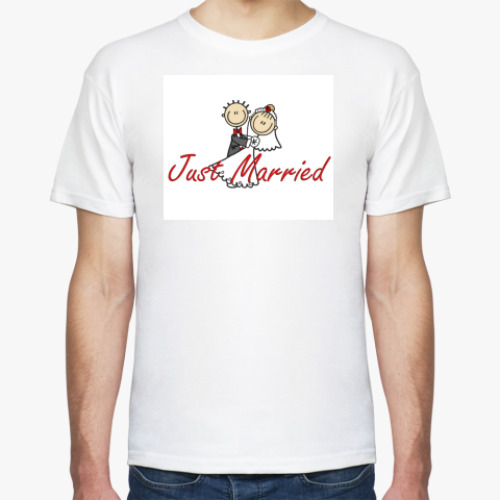 Футболка с принтом Just Married