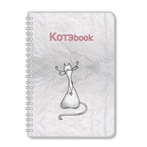Тетрадь с принтом КотэBook