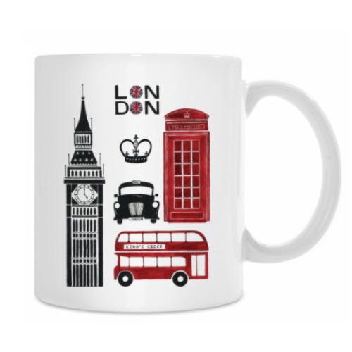 Кружка с принтом Лондон