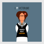 Постер 30 х 30 см Английские писатели