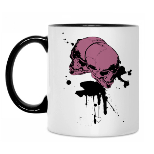 Кружка с принтом Черепа