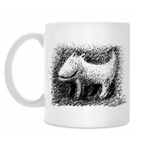 Кружка с принтом 'Волк'