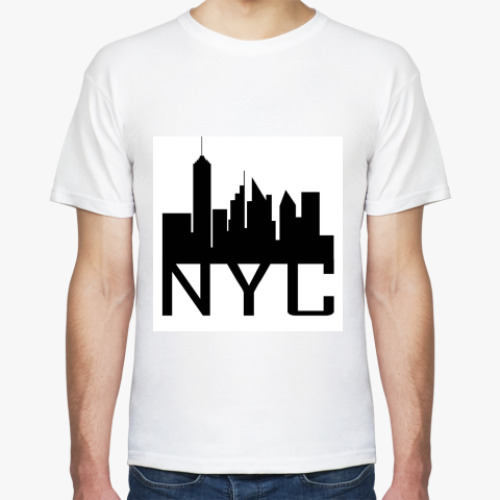 Футболка с принтом NEW York