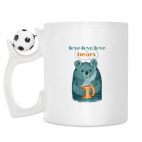 Кружка с футбольным мячиком