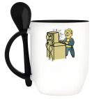 Кружка с ложкой