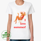 Женская футболка органик