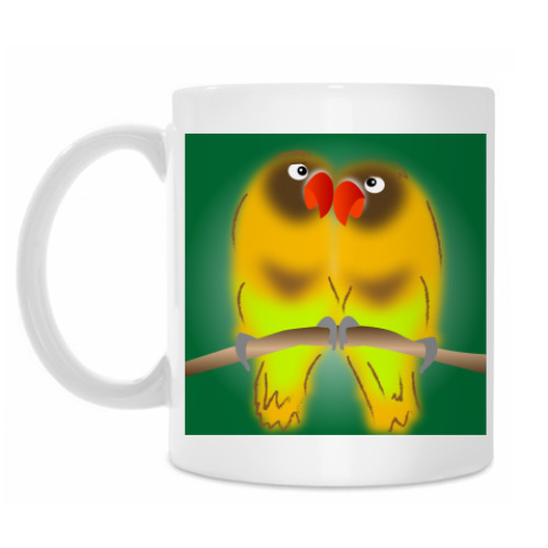 Кружка с принтом Неразлучники