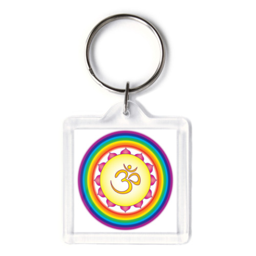 Брелок с принтом   Ом