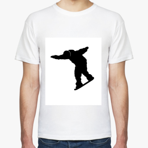 Футболка с принтом Сноуборд