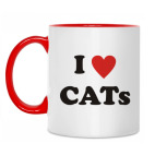 Двухцветная кружка Кошечка