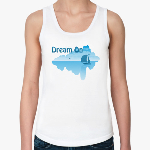 Женская майка с принтом Мечтать не вредно