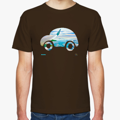 Футболка с принтом Авто-самолёт