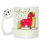 Кружка с футбольным мячиком
