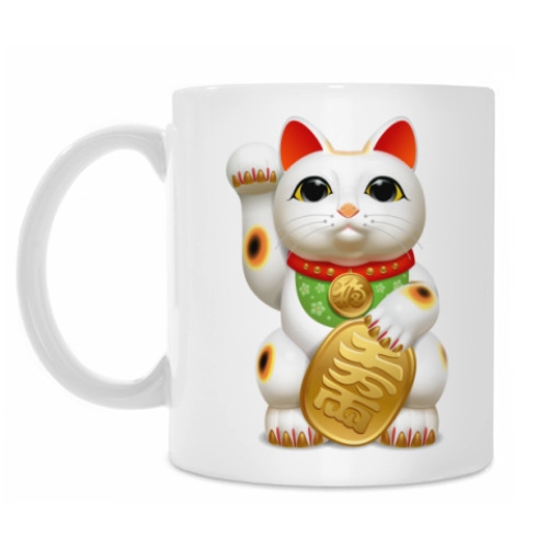 Кружка с принтом Lucky Cat