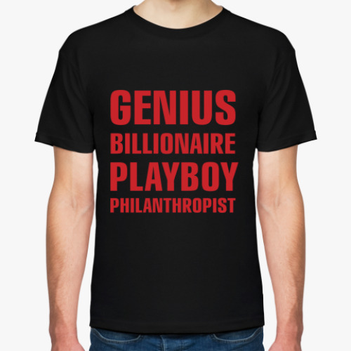 Футболка с принтом GENIUS