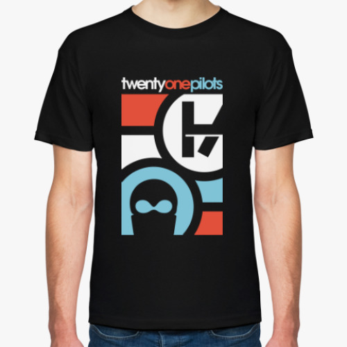 Футболка с принтом Twenty one pilots
