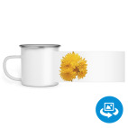 Кружка металлическая белая (круговая запечатка)