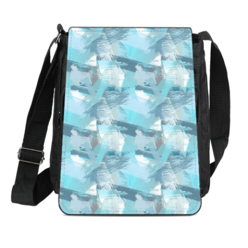 Сумка-планшет с принтом Абстрактные мазки кистью.