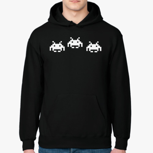 Толстовка худи с принтом Space Invaders